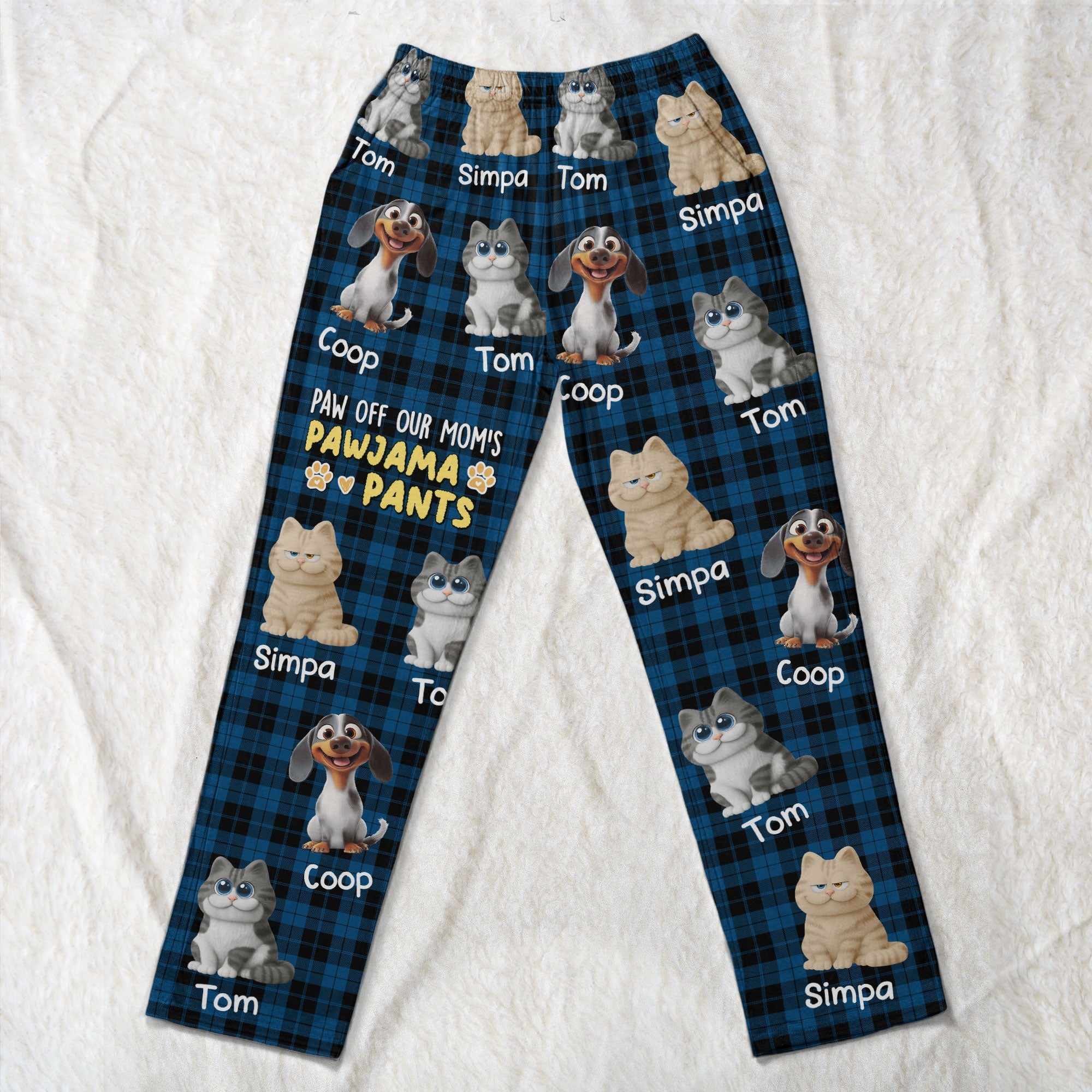 Paw Off My Mama's Pawjama Pants - Personalized Lounge Pants