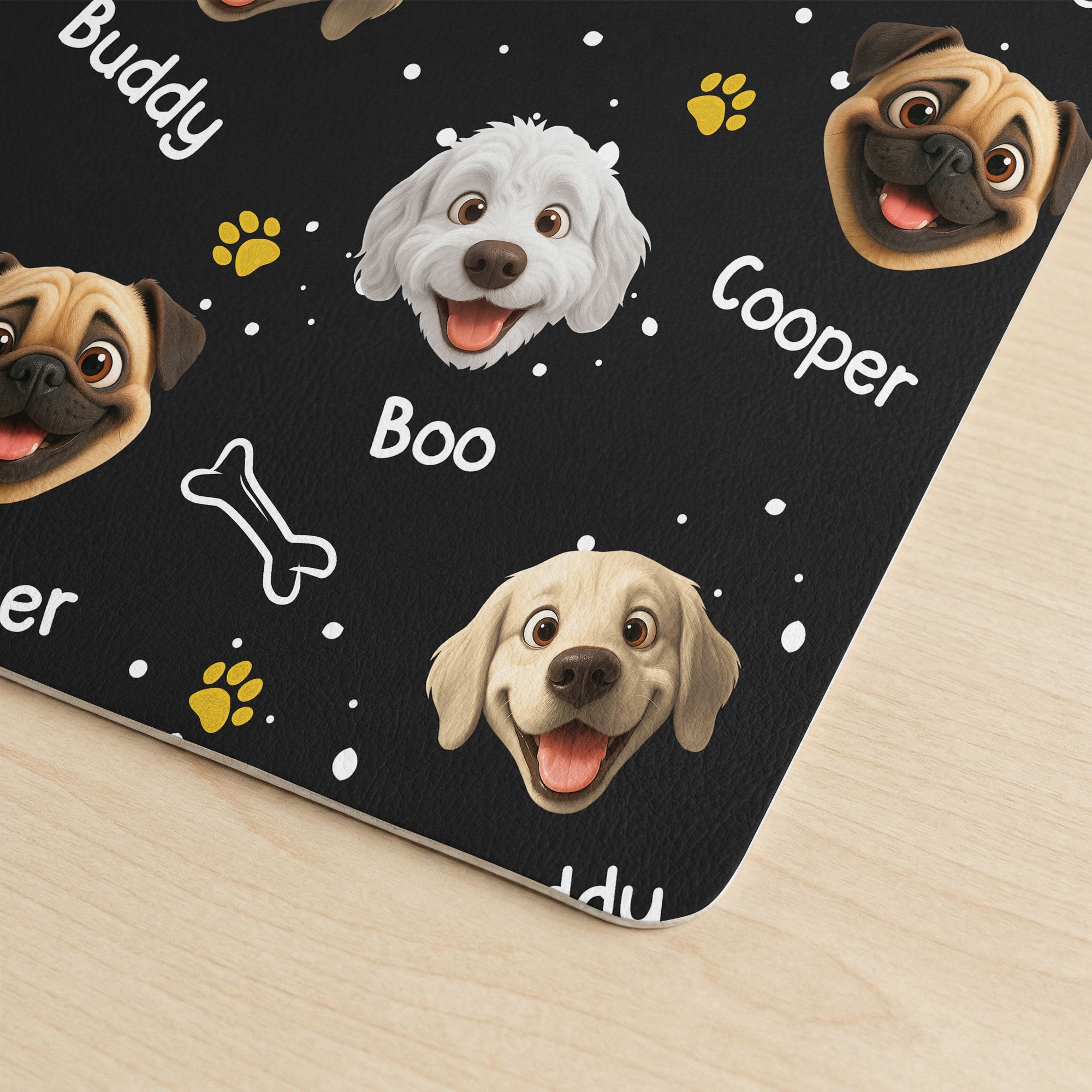 This Human Belongs To - Personalized Desk Mat