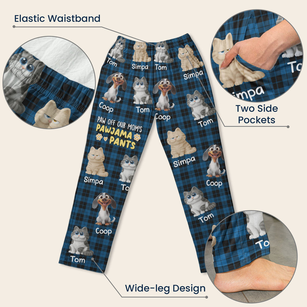 Paw Off My Mama's Pawjama Pants - Personalized Lounge Pants
