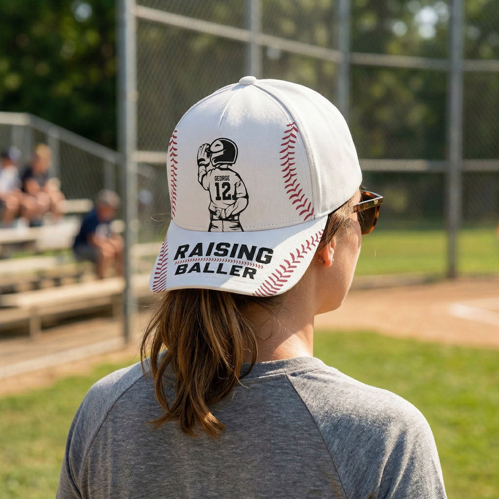 Mother's Day Gifts, Raising Ballers - Personalized Cap
