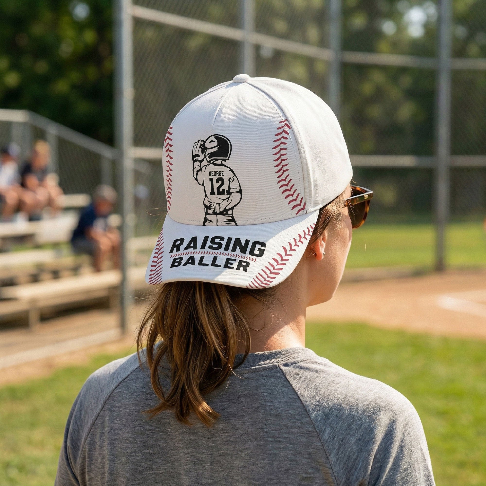 Mother's Day Gifts, Raising Ballers - Personalized Cap
