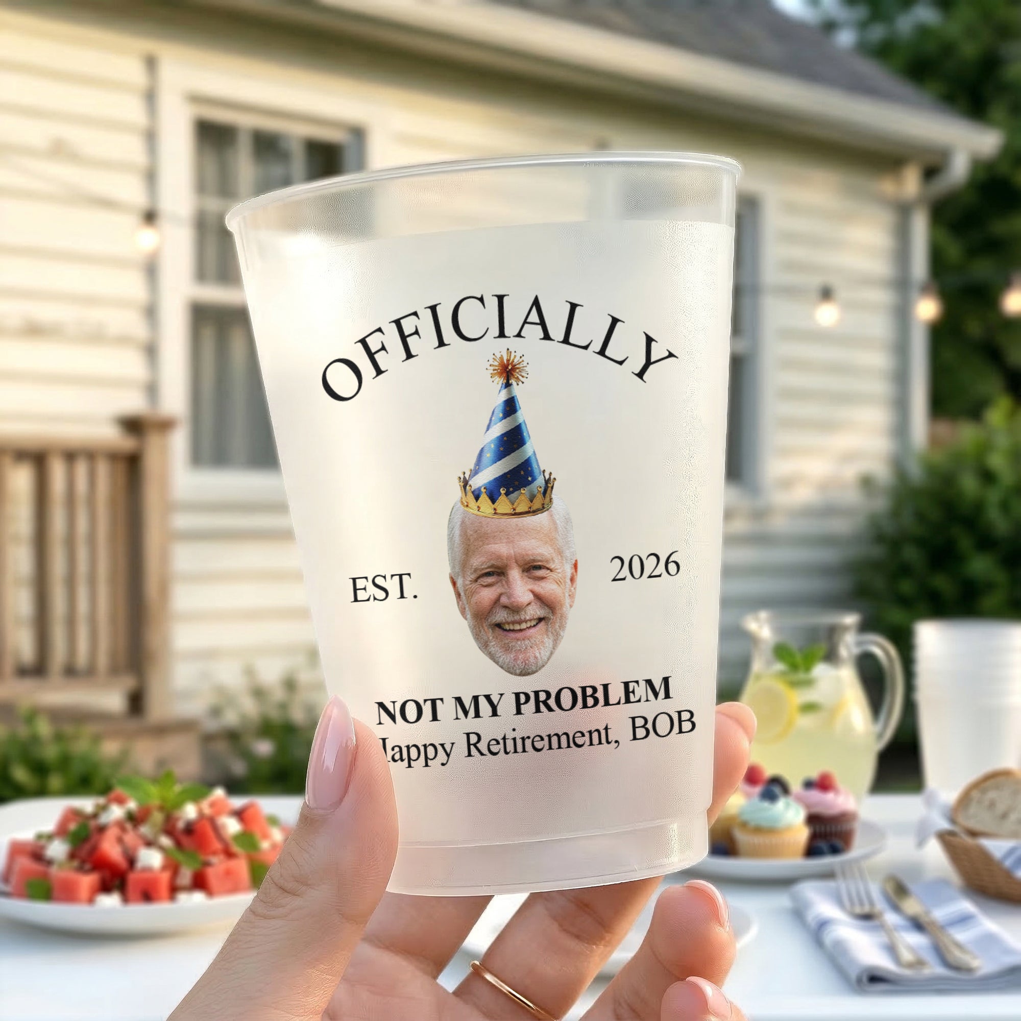 Retirement Cup Party For Coworkers, Family, Friends - Personalized Cups