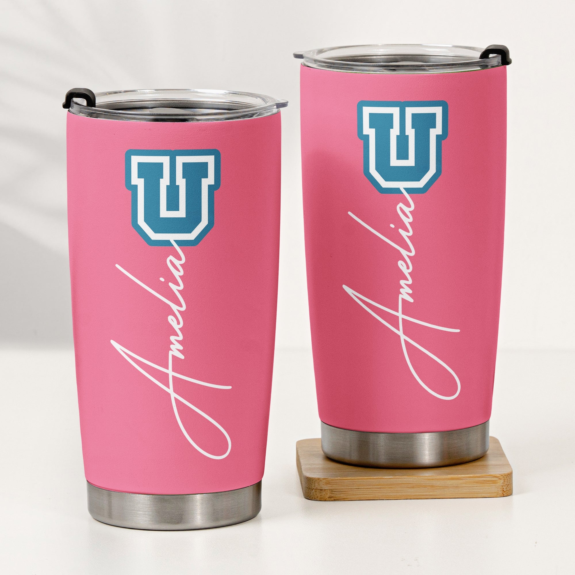 School Logo, High School Logo, Club Logo Graduation Photo - Personalized Tumbler