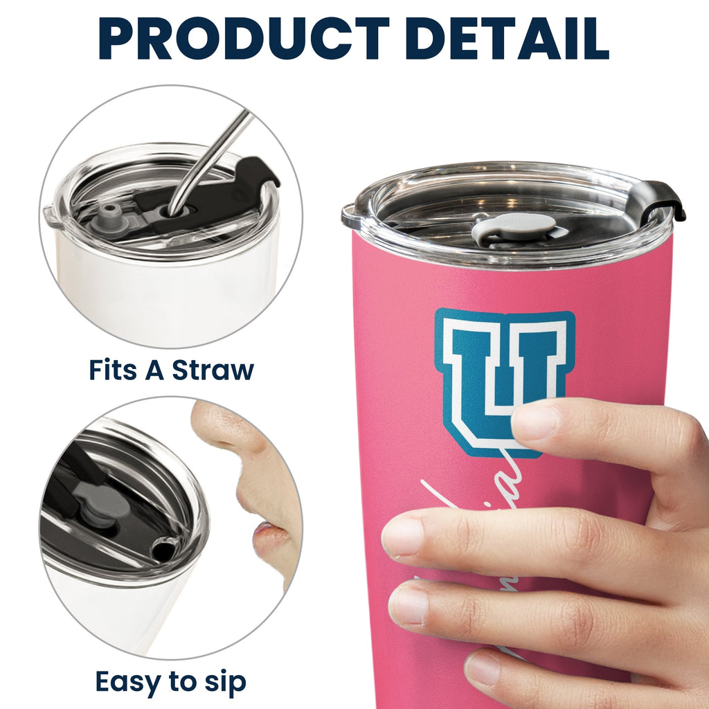 School Logo, High School Logo, Club Logo Graduation Photo - Personalized Tumbler