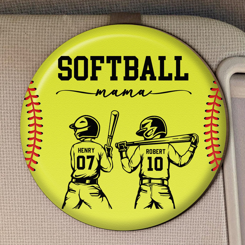 Softball Mom That's My Kid - Personalized Car Visor Clip