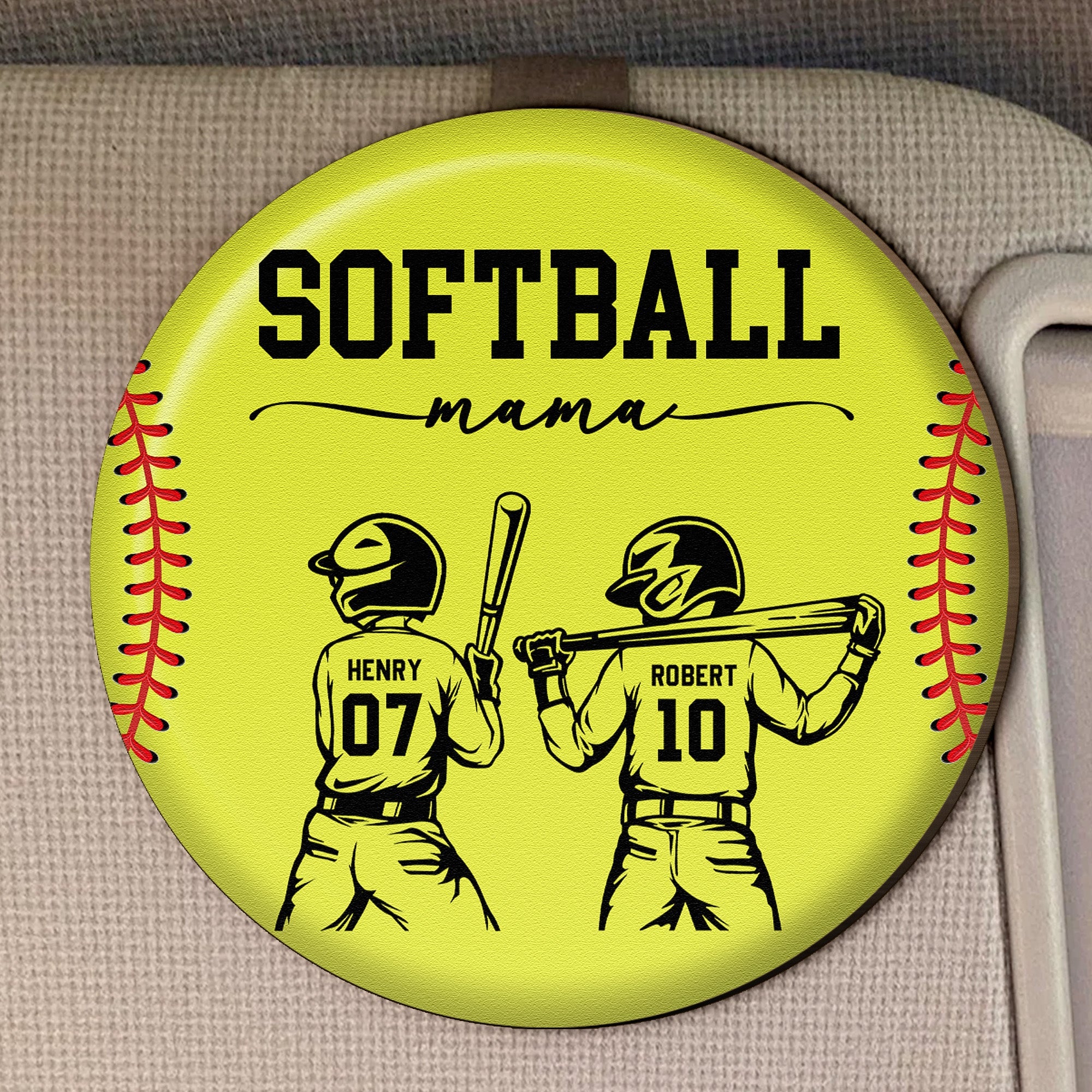 Softball Mom That's My Kid - Personalized Car Visor Clip
