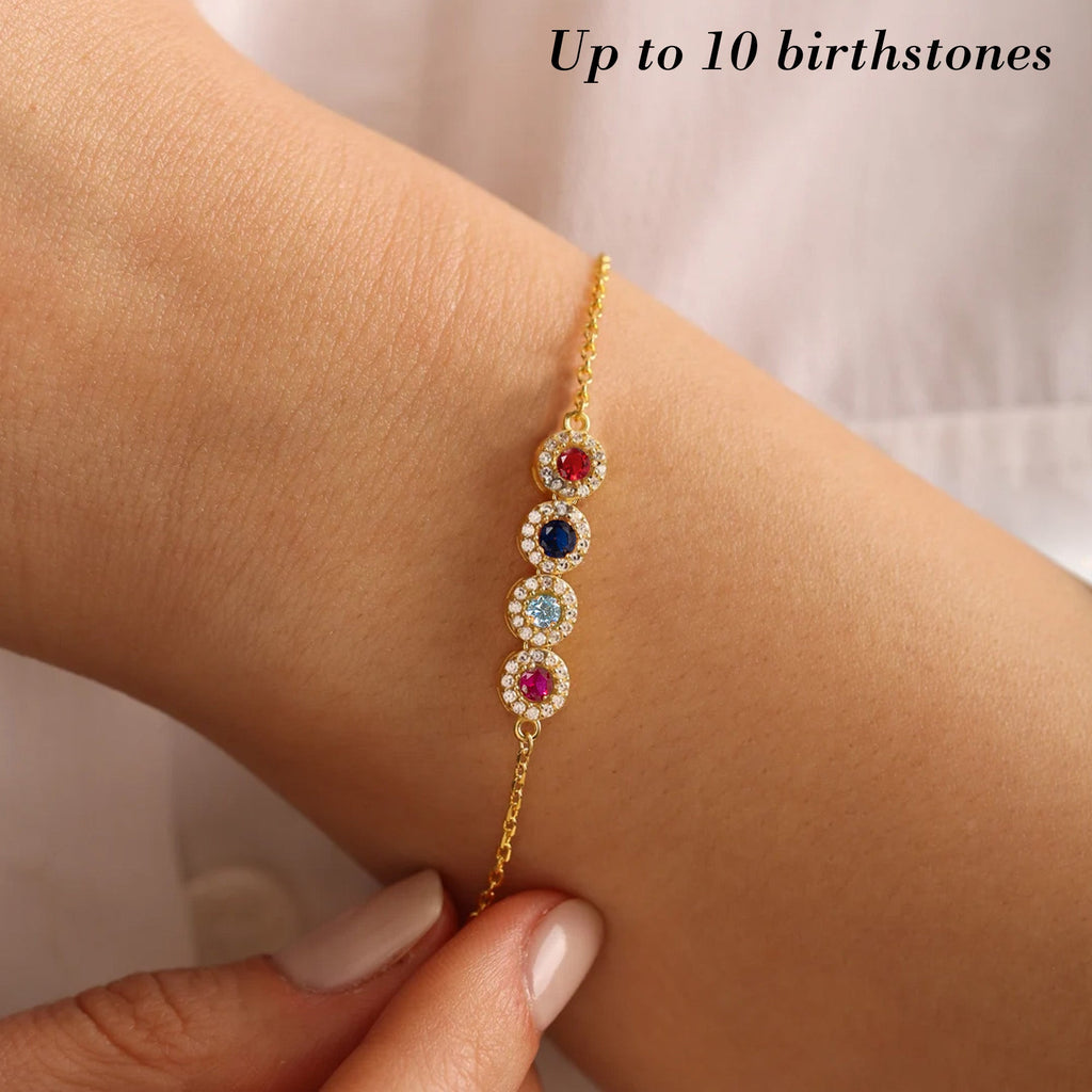 Mother's Day Gifts, Thank You Mom Gift Mother's Day Gift For Her Custom Birthstone - Personalized Bracelet