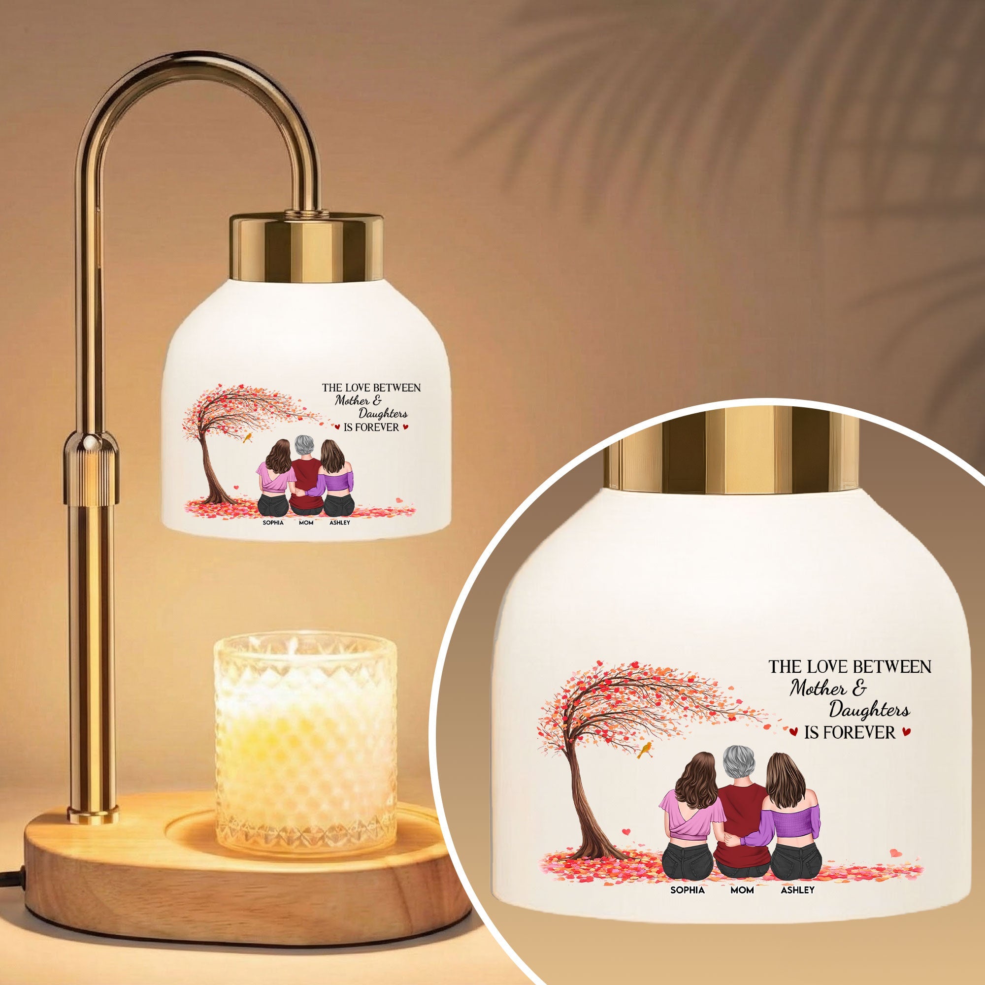 Mother's Day Gifts, The Love Between Mother & Daughter Is Forever - Personalized Candle Warmer