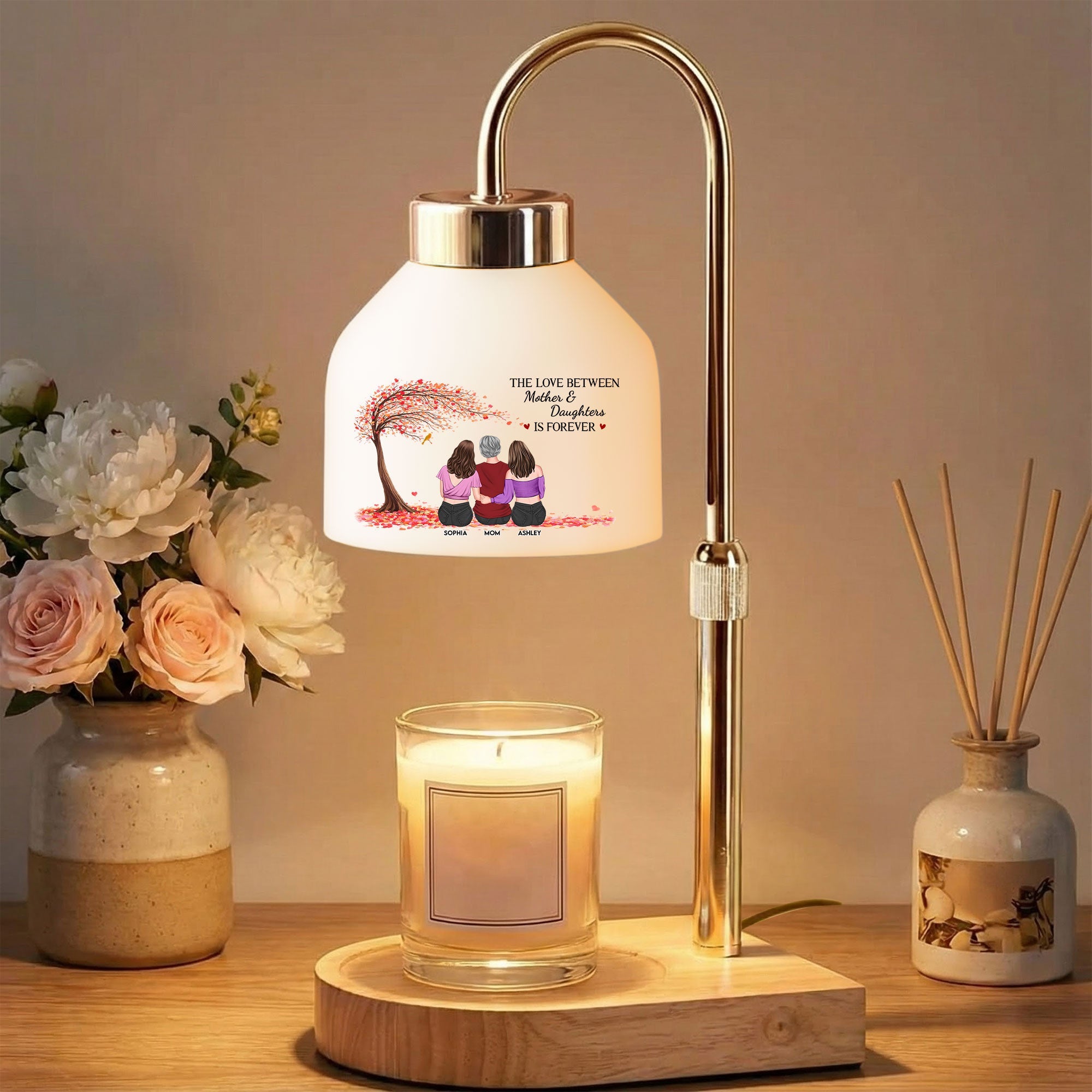 Mother's Day Gifts, The Love Between Mother & Daughter Is Forever - Personalized Candle Warmer