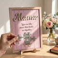 Mother's Day Gifts, The Piece That Holds Us Together Mother's Day Gift New Version - Personalized Wooden Plaque