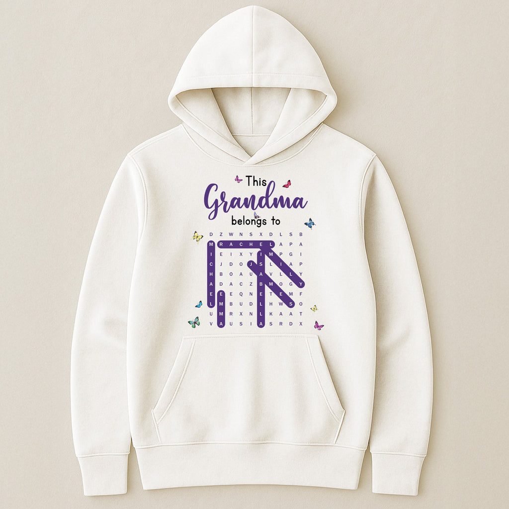 Mother's Day Gifts, This Grandma Belongs To Word Search - Personalized Shirt