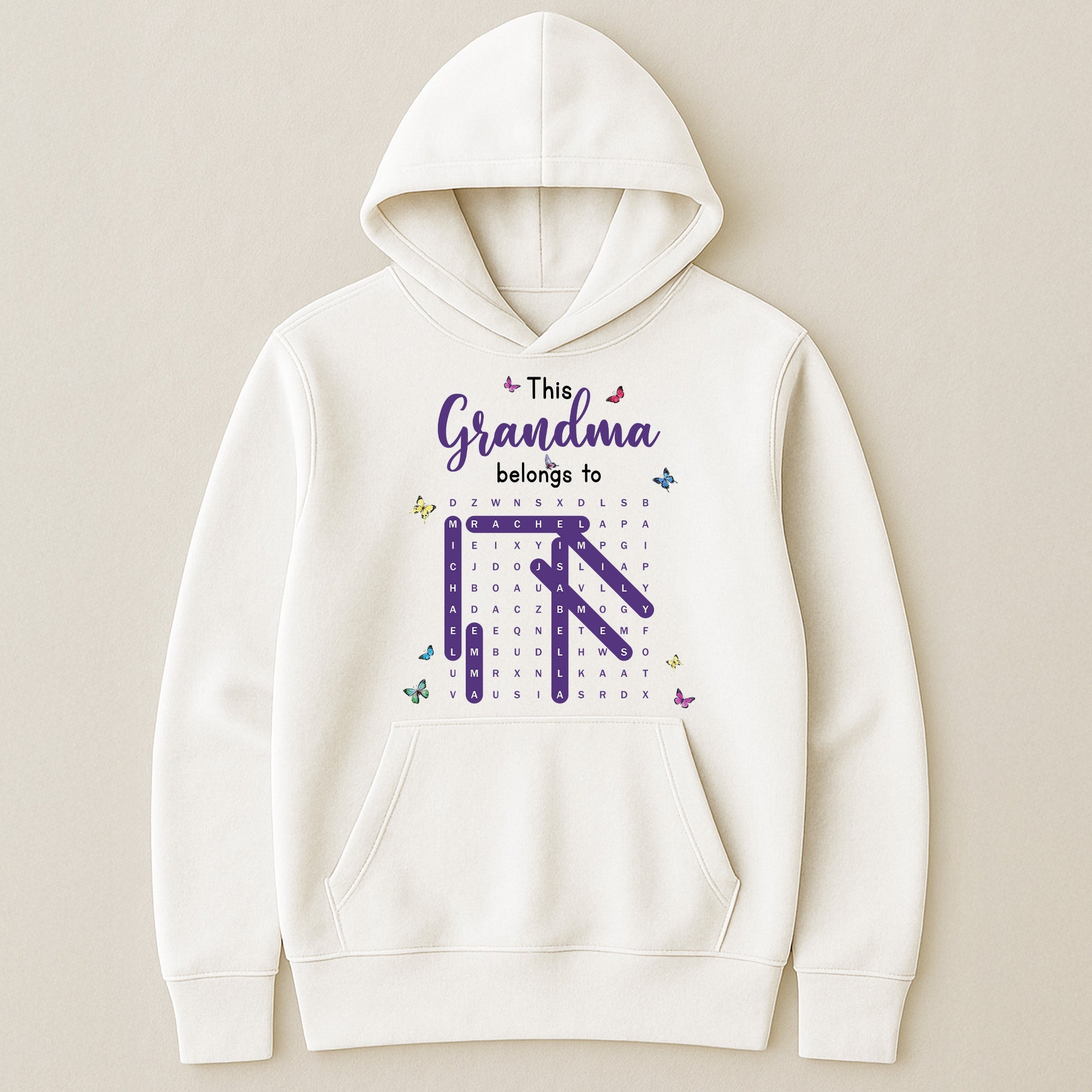 Mother's Day Gifts, This Grandma Belongs To Word Search - Personalized Shirt