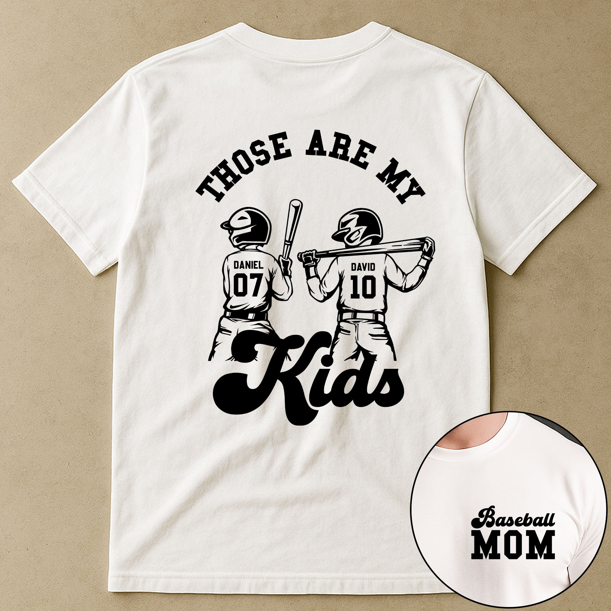 Those Are My Kids Sport Mom - Personalized Shirt