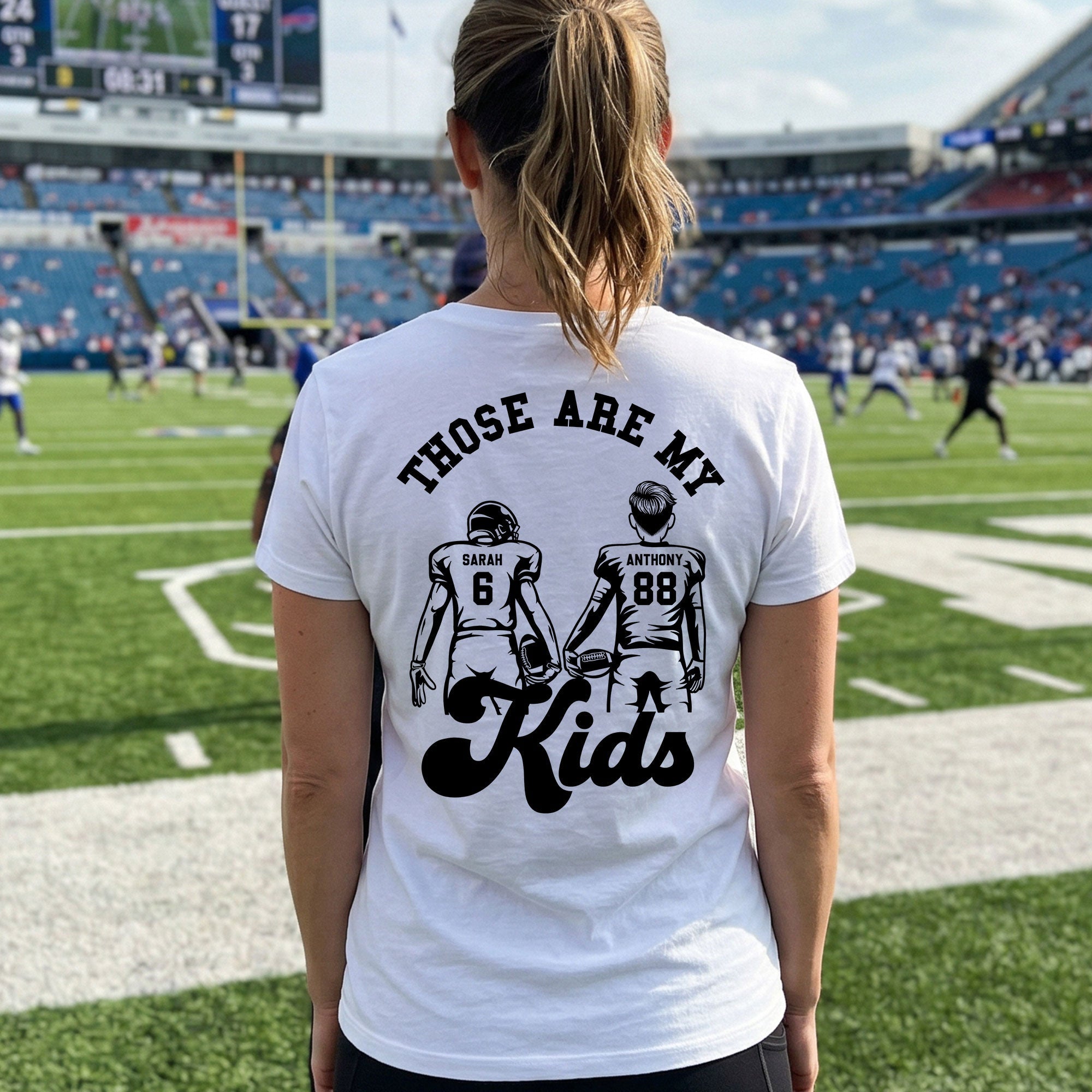 Those Are My Kids Sport Mom - Personalized Shirt