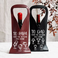 Father's Day Gifts, To Dad From The Reasons You Drink - Fun Gifts For Dad, Husband - Personalized Leather Wine Bag