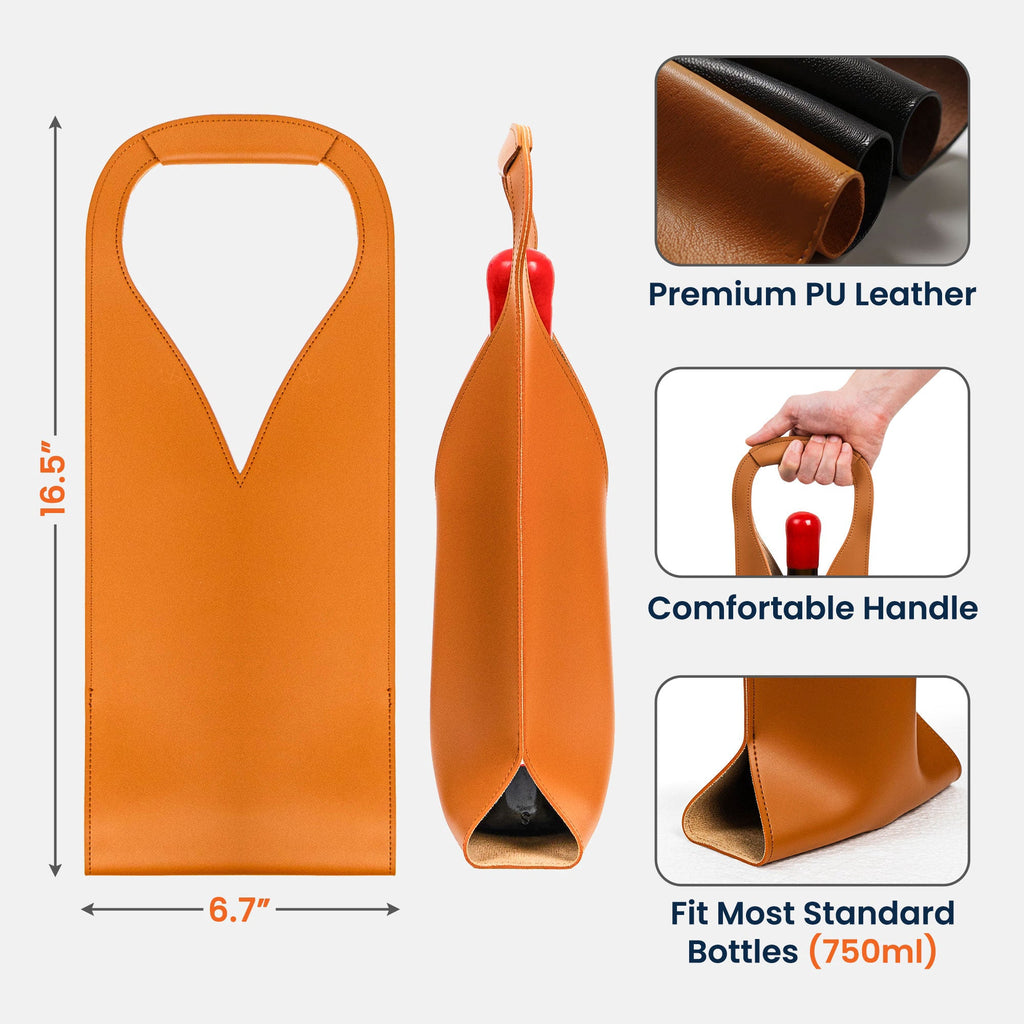 Father's Day Gifts, To Dad From The Reasons You Drink - Fun Gifts For Dad, Husband - Personalized Leather Wine Bag
