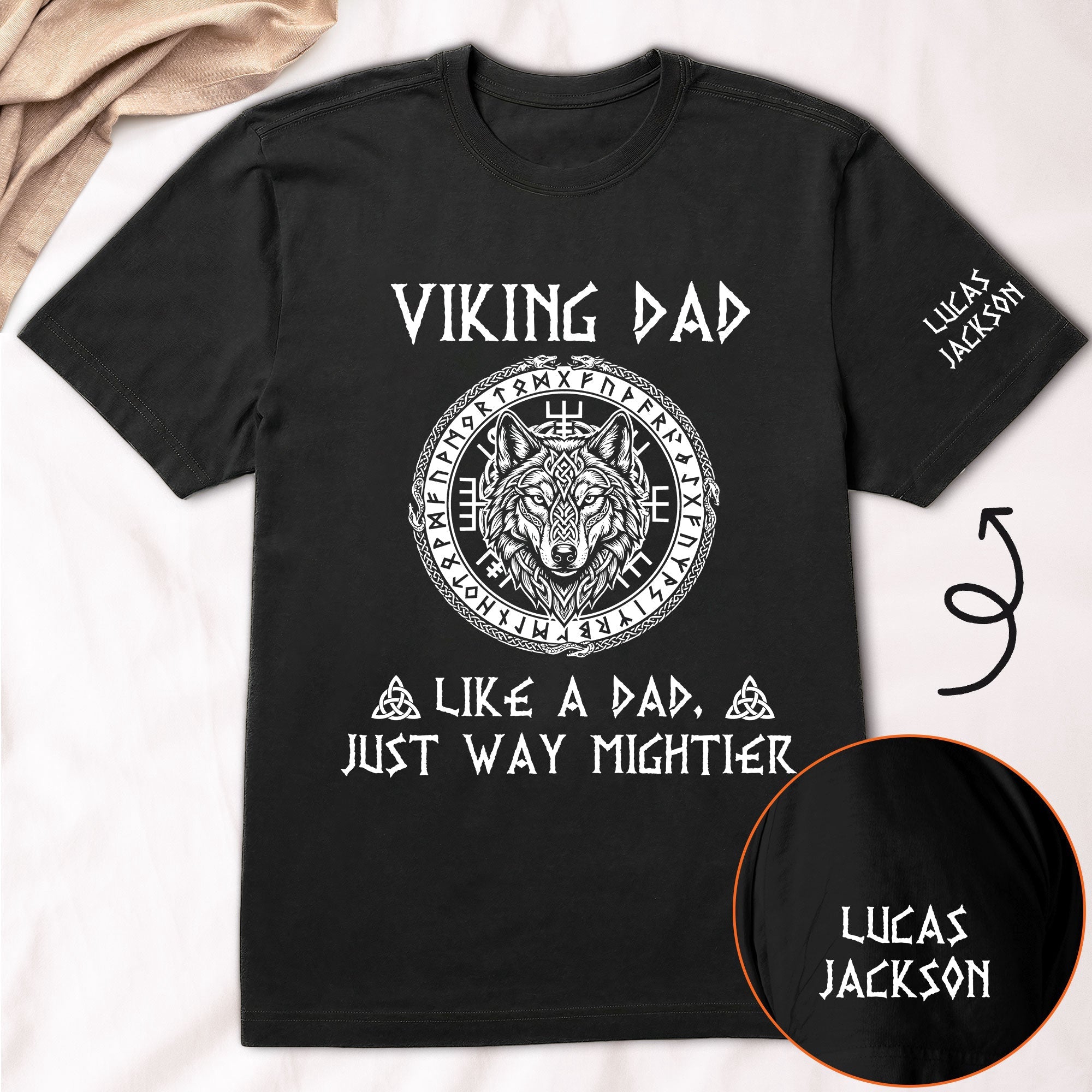 Father's Day Gifts, Viking Dad - Personalized Shirt