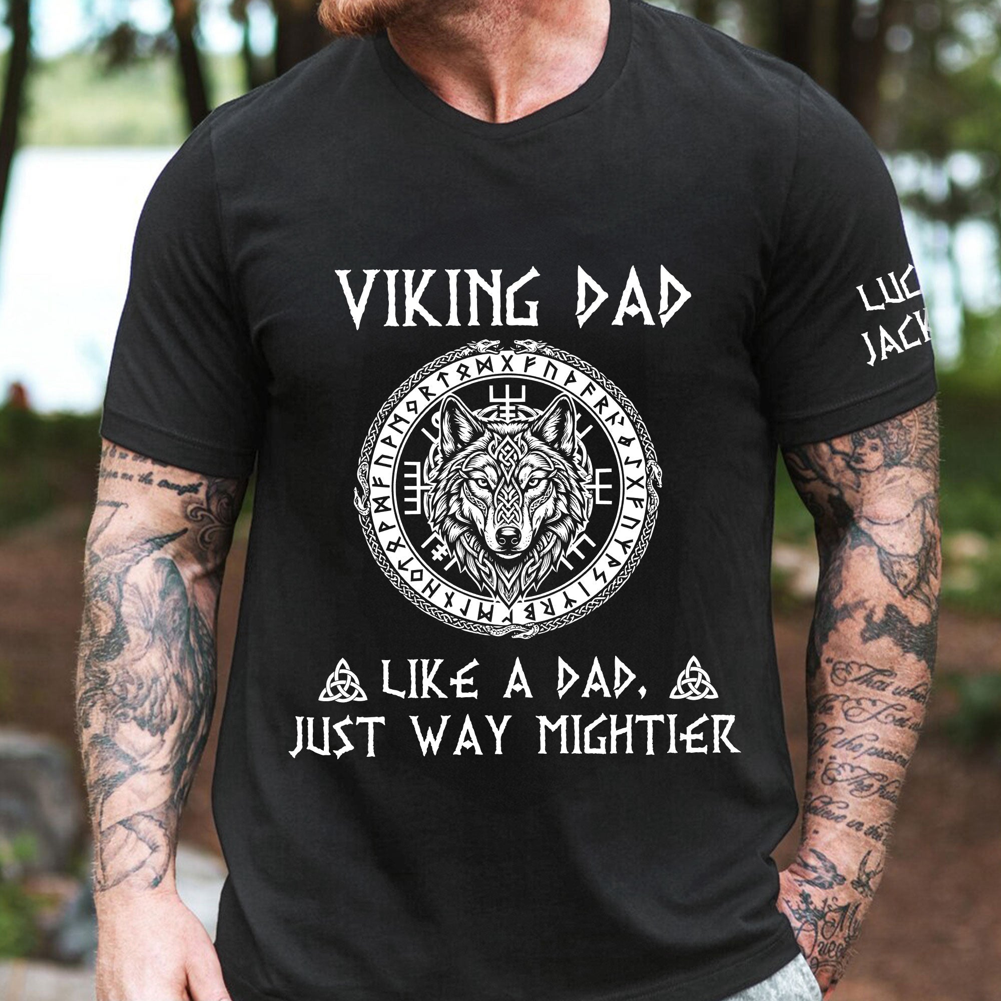 Father's Day Gifts, Viking Dad - Personalized Shirt