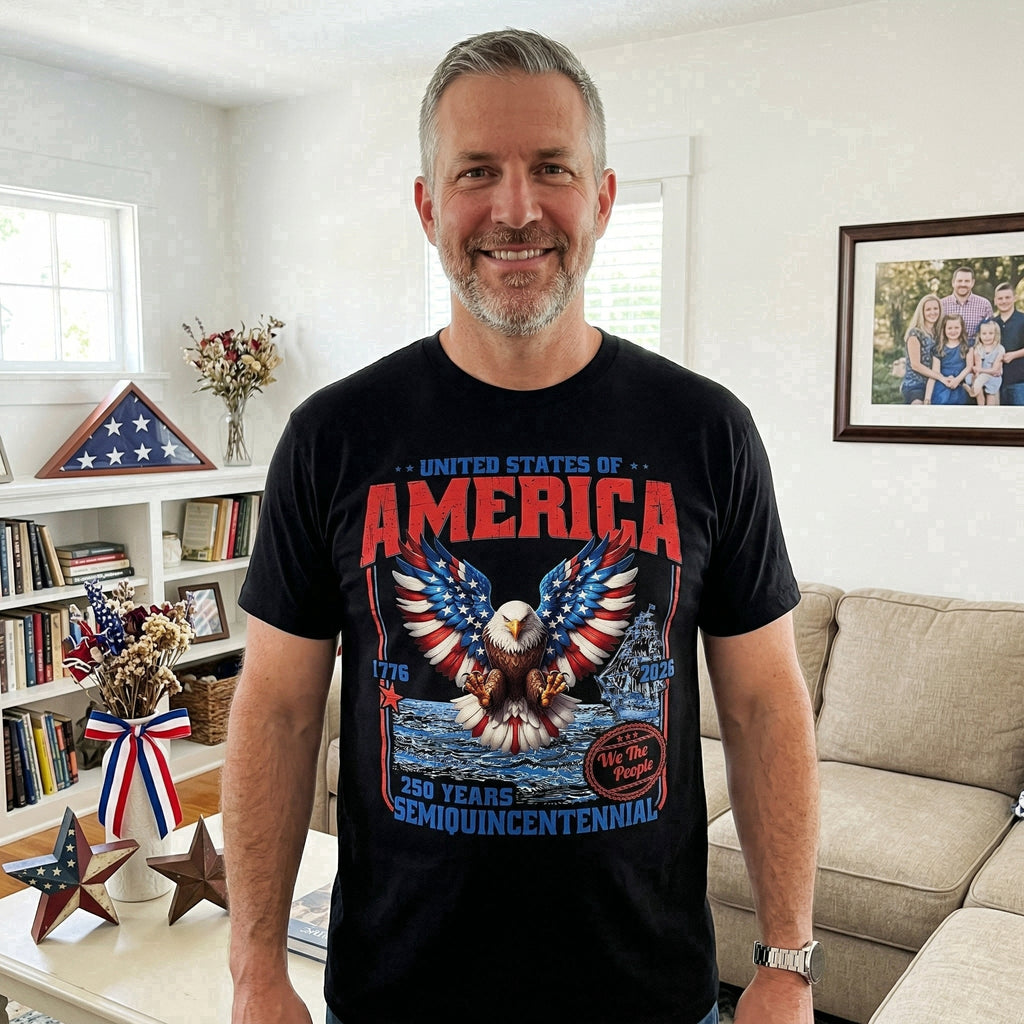 We The People Patriotic Eagle American Flag - Shirt