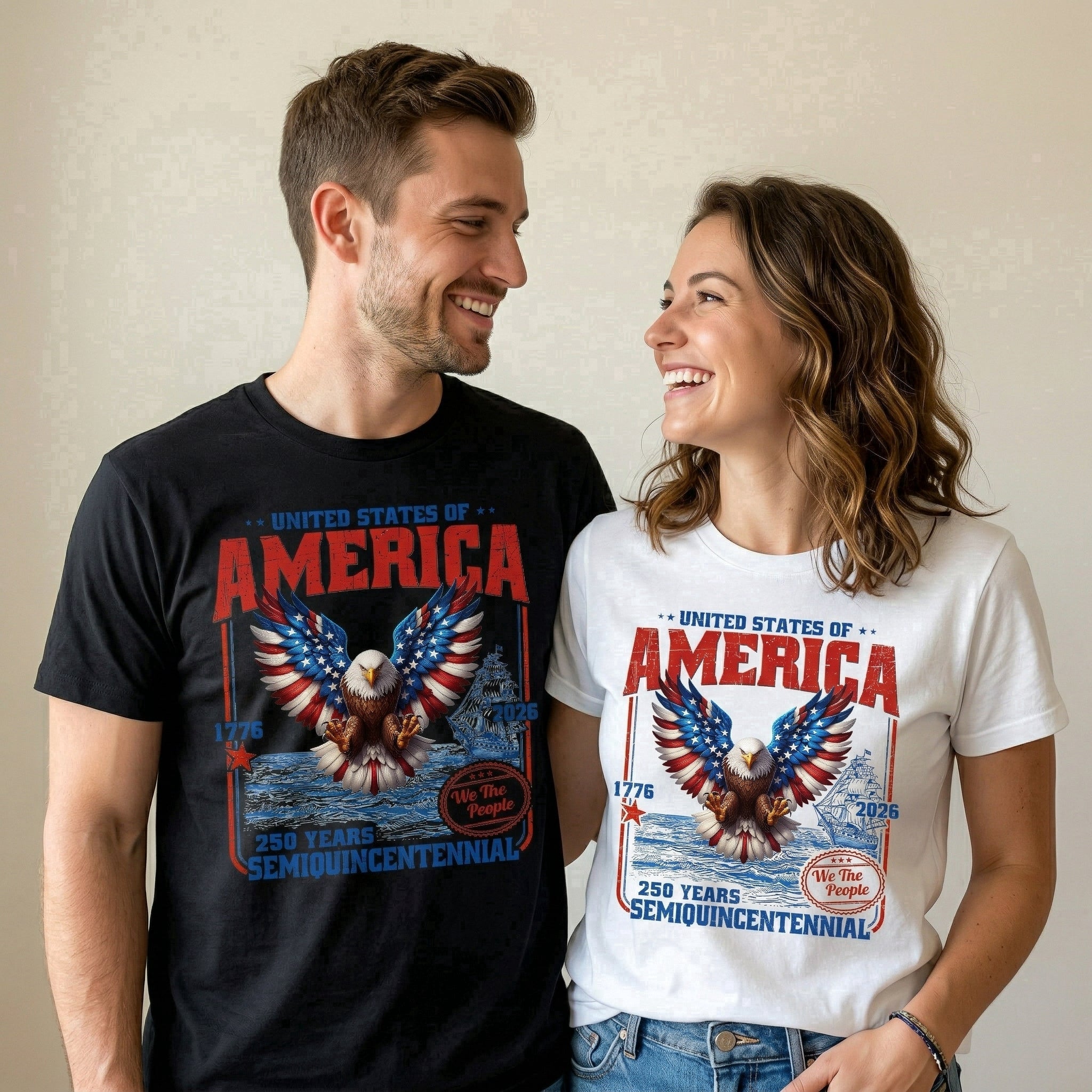 We The People Patriotic Eagle American Flag - Shirt