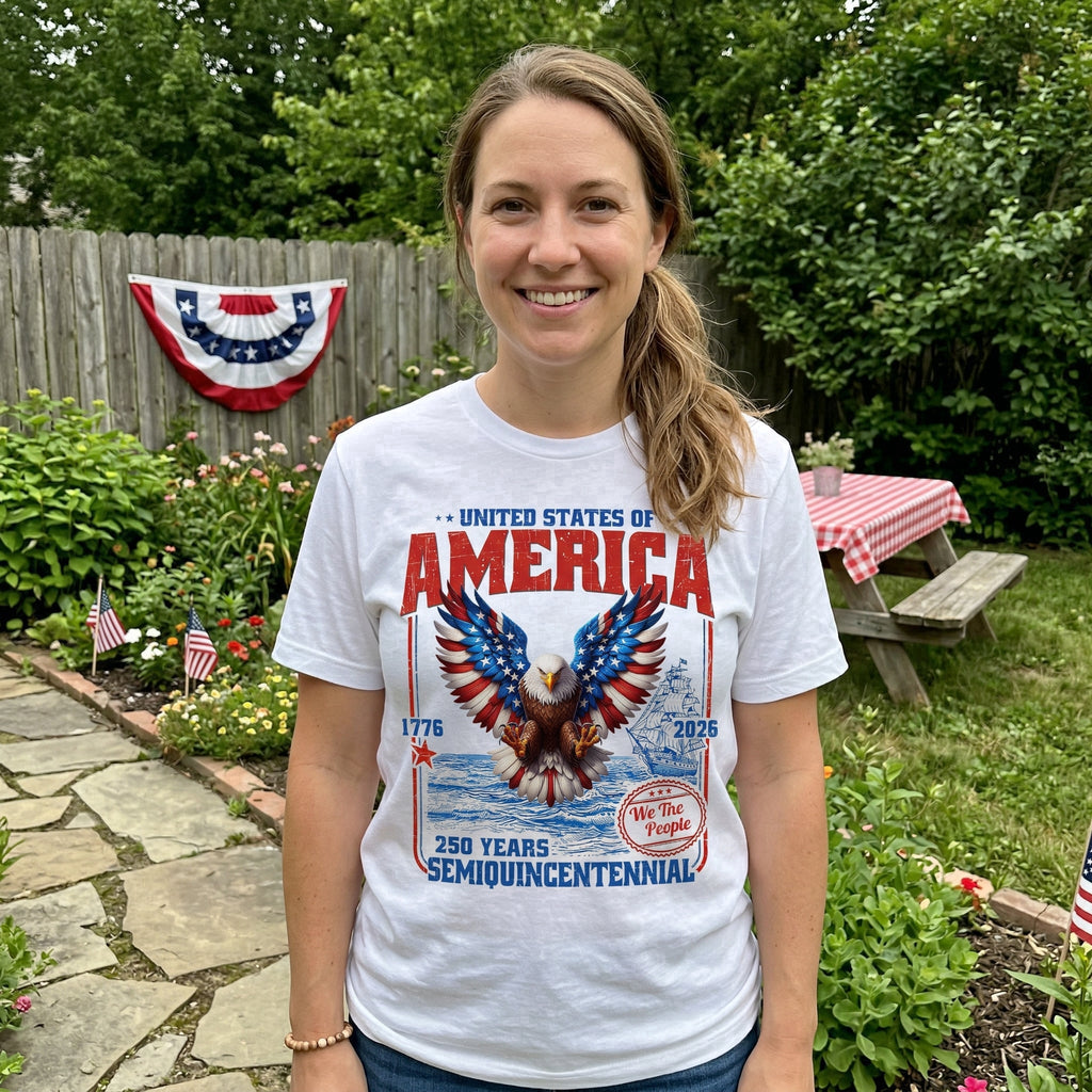We The People Patriotic Eagle American Flag - Shirt