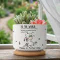 Mother's Day Gifts, You Are My Whole World - 1st Mother'S Day Gift For Her, Wife, Daughter, Mom - Personalized Plant Pot