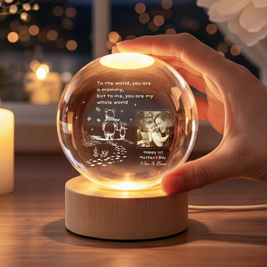 Mother's Day Gifts, You Are My Whole World - 1st Mother's Day Gift For New Mom - Personalized Night Light
