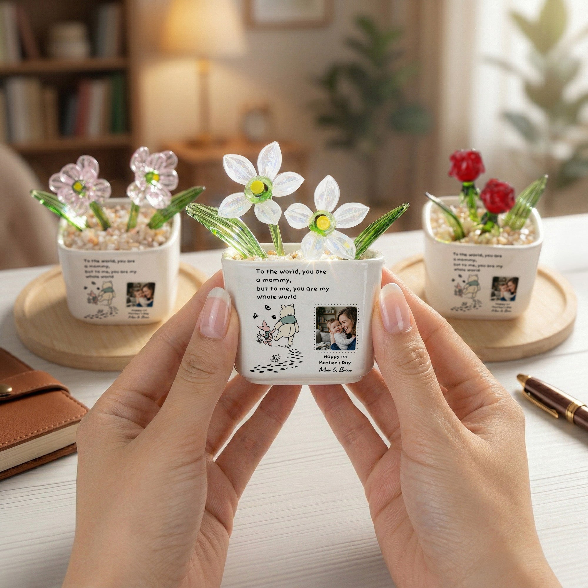 Mother's Day Gifts, You Are My Whole World - 1st Mother's Day Gift For New Mom - Personalized Plant Pot