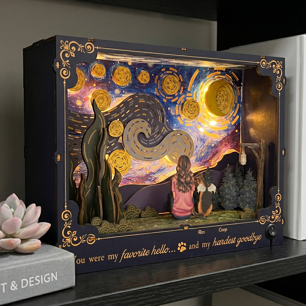 You Were My Favorite Hello And My Hardest Goodbye - Personalized DIY Book Nook Kit